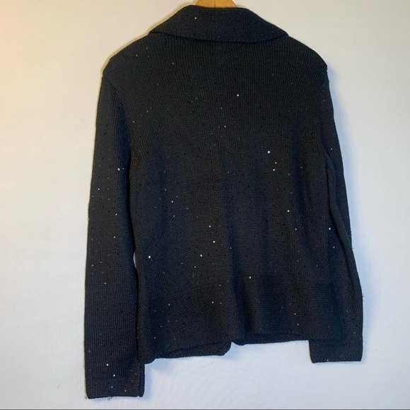 Talbots Wool blend sequined button down cardigan S - Picture 7 of 8